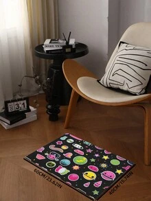 1 tấm thảm chùi chân màu nâu, thảm chùi chân trong nhà bền chắc chống trượt bằng polyester, thảm bếp ngoài trời, dùng cho phòng khách, phòng ngủ, phòng tắm, trang trí phòng - màu nâu - Xem 4