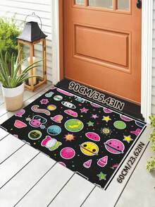 1 tấm thảm chùi chân màu nâu, thảm chùi chân trong nhà bền chắc chống trượt bằng polyester, thảm bếp ngoài trời, dùng cho phòng khách, phòng ngủ, phòng tắm, trang trí phòng - màu nâu - Xem 6