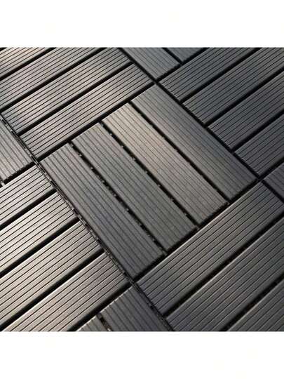 Plastic Interlocking Deck Tiles,44 Pcs 12"X12"Waterproof Outdoor Floor All Weather Use,Patio Floor Decking Tiles For Balcony Decor Backyard