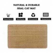 Sisal Cat Scratching Pad, Durable Scratch Board Mat For Cats, Claw Grinding Furniture Protector For Indoor Use