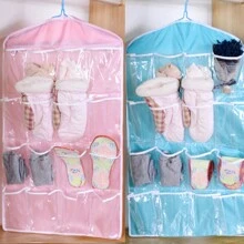 Organizador colgante de sobre la puerta, estantería portátil con 16 bolsillos transparentes para colgar detrás de la puerta, bolsa de almacenamiento montada en la pared para dormitorio, sala de estar, puerta, armario, pequeños artículos y organización de ropa, bolsas del día de los enamorados - Multicolor - Ver 17