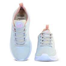 Kit 2 Women's Tennis Shoes + Sports Watch Gym Running-Training Work Soft Lightweight Comfortable - PTO-粉紅/灰-玫瑰色 - 查看 7