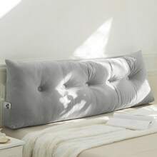 1pc Triangular Headboard Pillows Twin/Queen/King Size Head Roll Pillow Bed Wedge Pillow Large Bolster Bed Rest Reading Pillows Backrest Positioning Support Pillows With Side Pockets Bolster Cushion - 灰色 - 查看 5