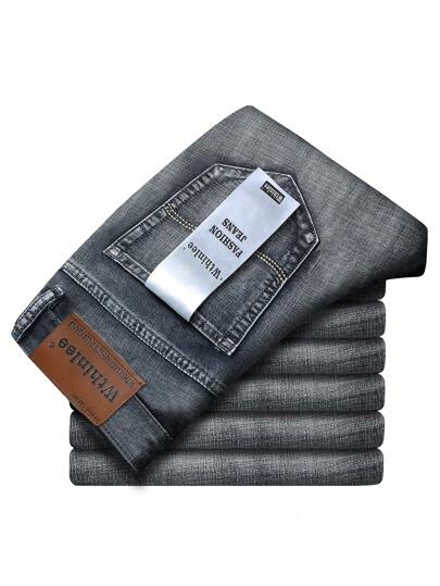 Men's Slim-Fit Stretch Casual Denim Jeans