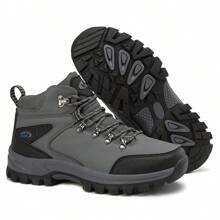 男士高帮登山靴，保暖户外休闲运动鞋，徒步露营徒步登山大码靴子，秋冬