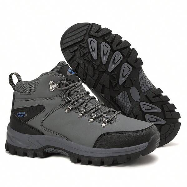 Bottes de randonnée hautes pour hommes, chaussures de sport décontractées et chaudes pour l'extérieur, bottes de trekking, de camping, de randonnée et d'alpinisme grande taille, automne/hiver
