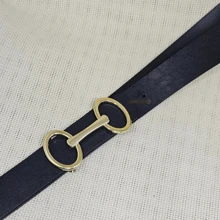Charme Chic Women's Belt 2.8cm Slim Premium JK Belts From PP To Plus Size Adjustable - 黑色 - 查看 2