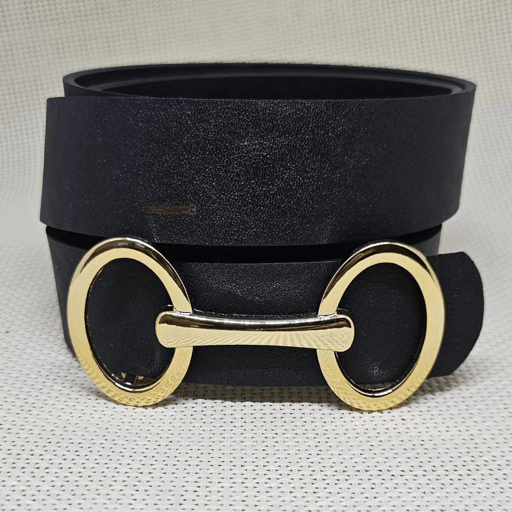 Charme Chic Women's Belt 2.8cm Slim Premium JK Belts From PP To Plus Size Adjustable - 黑色 - 查看 1