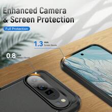 Rugged PC Protective Case Compatible With  PIXEL 9 Pro/Pixel 9/Pixel 8/Pixel 7A, Military-Grade Shock-Proof - Pink - View 7