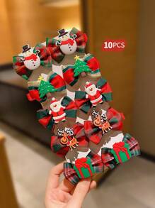 20pcs Christmas Hair Clips, Cute Girls Hair Accessories Suitable For Everyday Wear