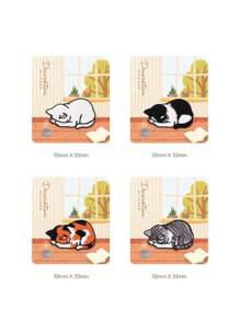 1 件可爱猫咪刺绣熨烫布贴 衣服补丁贴纸 小巧 DIY 修补破洞装饰 - as photo - 查看 2