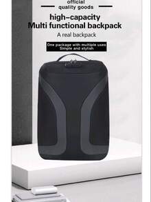 Anti-Theft Backpack Men's Backpack Multifunctional Laptop Bag - màu đen - Xem 1