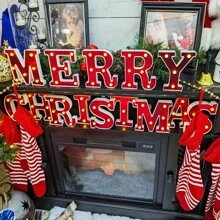 Biển chữ LED, Tự làm bảng chữ cái và số, Thích hợp cho sinh nhật, Giáng sinh, quán bar, tiệc tại nhà, trang trí đám cưới, trang trí mùa thu, trang trí phòng, trang trí nhà bếp, trang trí mùa hè, trang trí tường, trang trí nhà cửa, trang trí phòng ngủ, Giáng sinh và nhiều dịp khác. - Đỏ - Xem 10