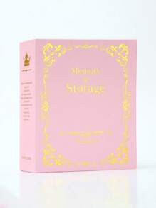 1pc Paper Photo Album,Vintage Simple Memorial Book For Home