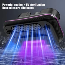 1 Stück tragbarer Handstaubmilbenentferner, Heim-Staubmilben-Staubsauger für Sofa, Bett, kleine Haushaltsgeräte, Tastatur, Teppichreinigung, 2000mAh*3/100W/70dB (Bitte vor Gebrauch vollständig aufladen)