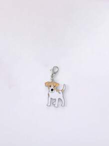 1pc Metal Mini Dachshunds Bulldogs Dog Charm For Jewelry Cute Animal Couple Lovely Keychain Car Keyring Bag Headphone Pendant Bracelet Necklace Char - Multicolor - View 12