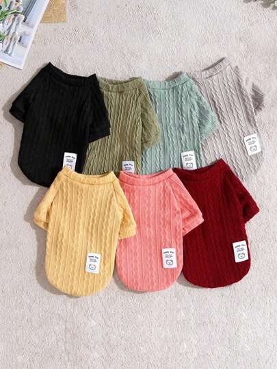 Dog Knitwear Sweater For Pets Poodle Bichon Frise Small Dogs Puppy Cats Autumn Winter Clothes