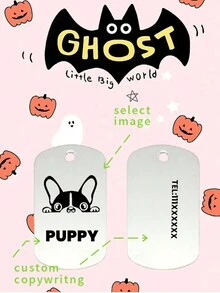 1 chiếc Vòng cổ tùy chỉnh cho thú cưng, Đồ trang sức cho thú cưng, Vòng cổ cho chó, Người yêu mèo, Quà tặng Ngày của Mẹ, Quà tặng tưởng niệm thú cưng theo chân dung tùy chỉnh của con gái gửi bà, Thẻ treo vòng cổ bằng thép không gỉ màu, Quà tặng trang sức cho thú cưng, Trang phục Halloween cho thú cưng, Quà tặng Giáng sinh cho thú cưng - nhiều màu - Xem 1