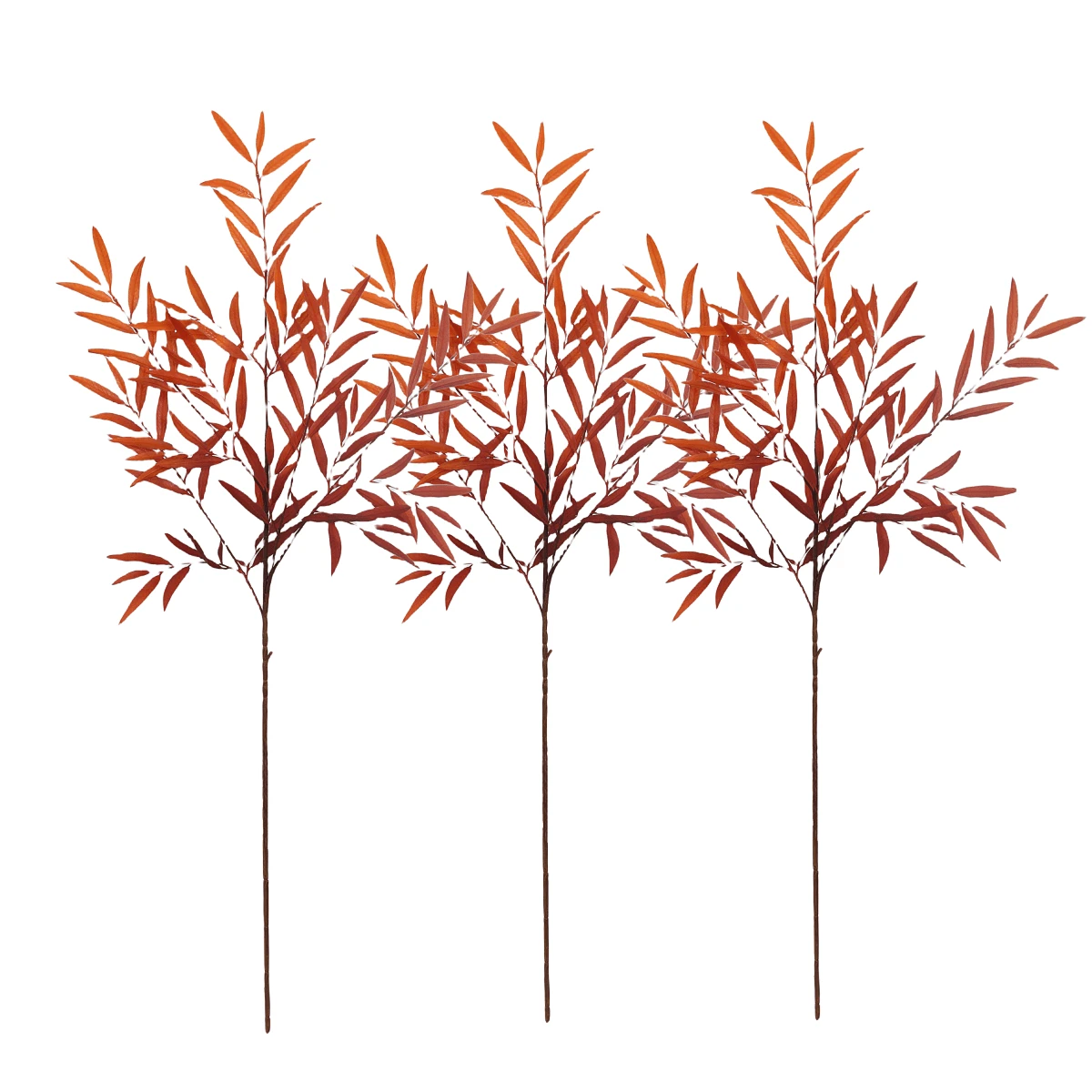 3pcs Artificial Autumn Plant Eucalyptus Branches, Fake Eucalyptus Stems