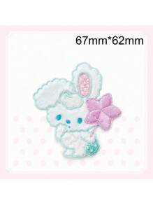 1pc Plush Bear Embroidered Patch, DIY Decorative Fashion Adhesive Sticker - As Photo - View 5