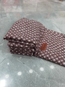 Thick Anti-Pilling Scarf Suitable For Winter, 2024 New Classic Plaid - Burgundy - View 3