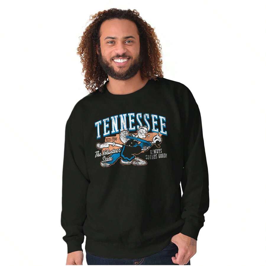 Popeye And Olive Oyl In Tennessee TN Sweatshirt