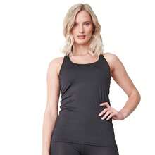 Tombo Womens/Ladies Racerback Vest Top (Black) - 黑色 - 查看 1