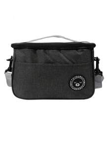 1pc Insulated Lunch Bag, Portable Large Capacity Waterproof Leakproof Reusable Lunch Tote Bag, For Travel Work SchoolPicnic BagSchool Lunch BoxLunch Box BagMultifunctionalPicnic Bag Back To School School Supplies School Bag School Essentials College EssentialsWomanFor Women Ladies