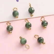 beadia 5/10 件 4 毫米天然石吊坠 - 用于 DIY 珠宝制作项链、手镯、配饰和用品 - 彩色 - 查看 40