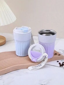 1 cái Cốc cà phê sọc cách nhiệt chân không bằng thép không gỉ có tên tùy chỉnh - nhiều màu - Xem 7