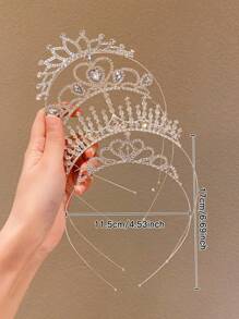 4pcs Girls Crown Headbands, Beauty Pageant, Stage Performance, Wedding Hair Accessories
