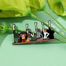 ONE PIECE 1 Pc Adventure Cartoon Character Brooch Handsome Enamel Pin Backpack Clothes Jewelry Metal Badge Accessories Gift For Friends Pin For Clothes Bag Charm School