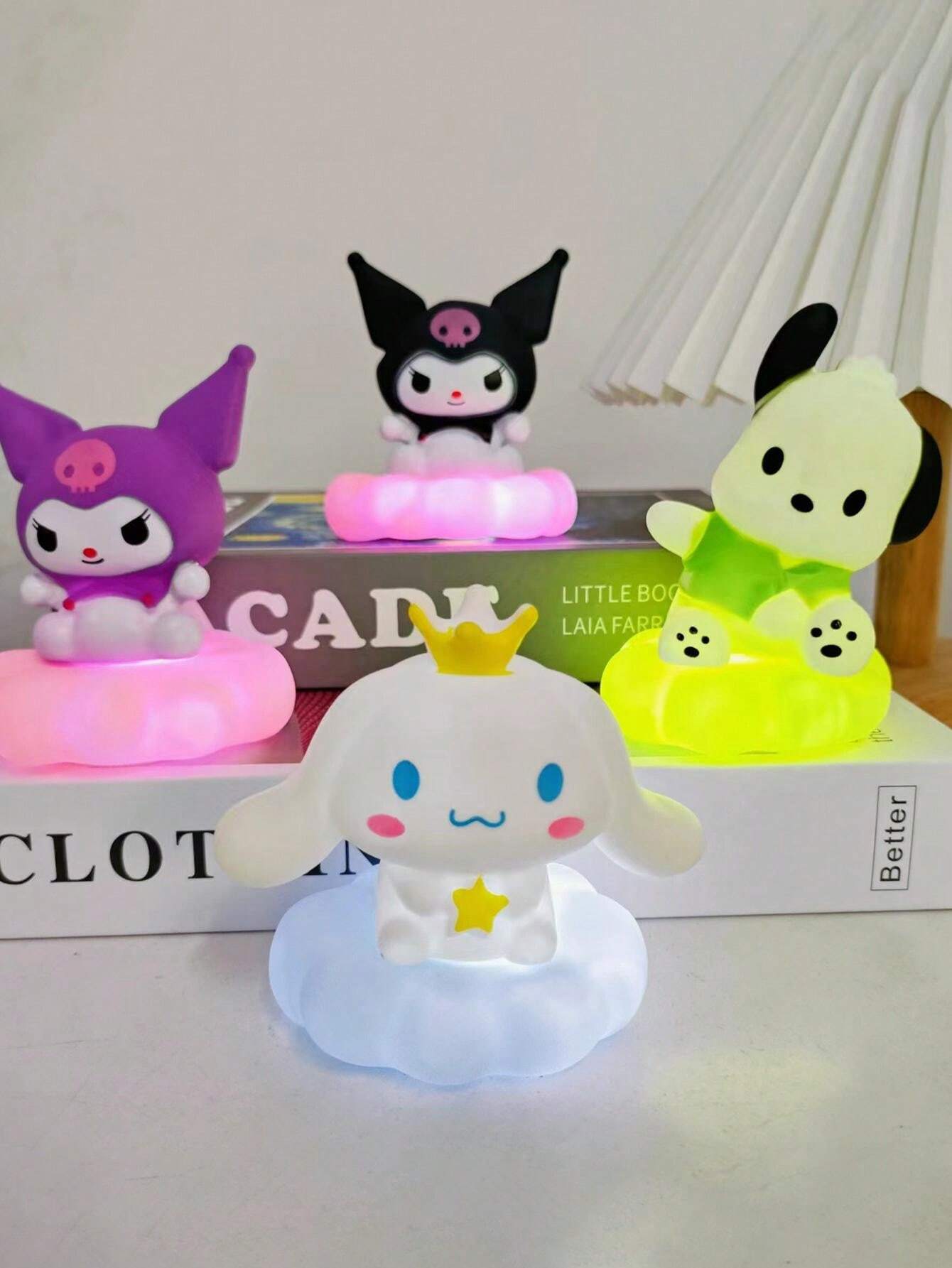 Sanrio Sanrio Kuromi Cinnamoroll Pochacco Pom Pom Purin Kawaii Night sanrio-sanrio-kuromi-cinnamoroll-pochacco-pom-pom-purin-kawaii-night
