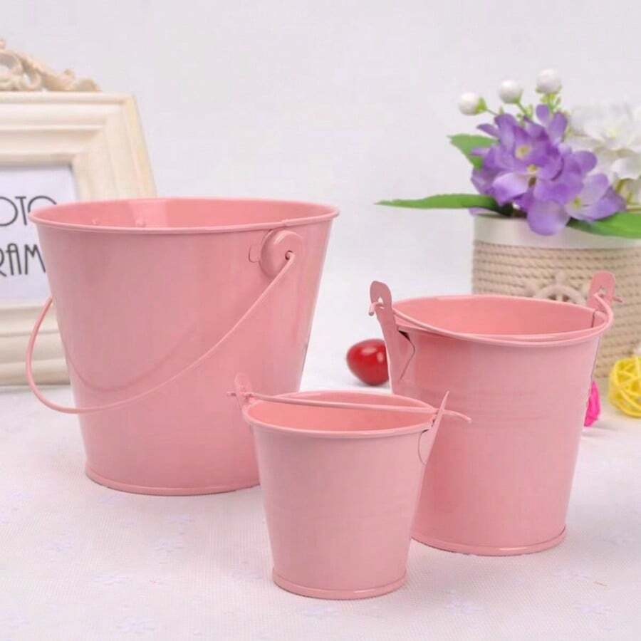 Home Decor Metal Crafts Mini Iron Bucket Creative Tinplate Succulent