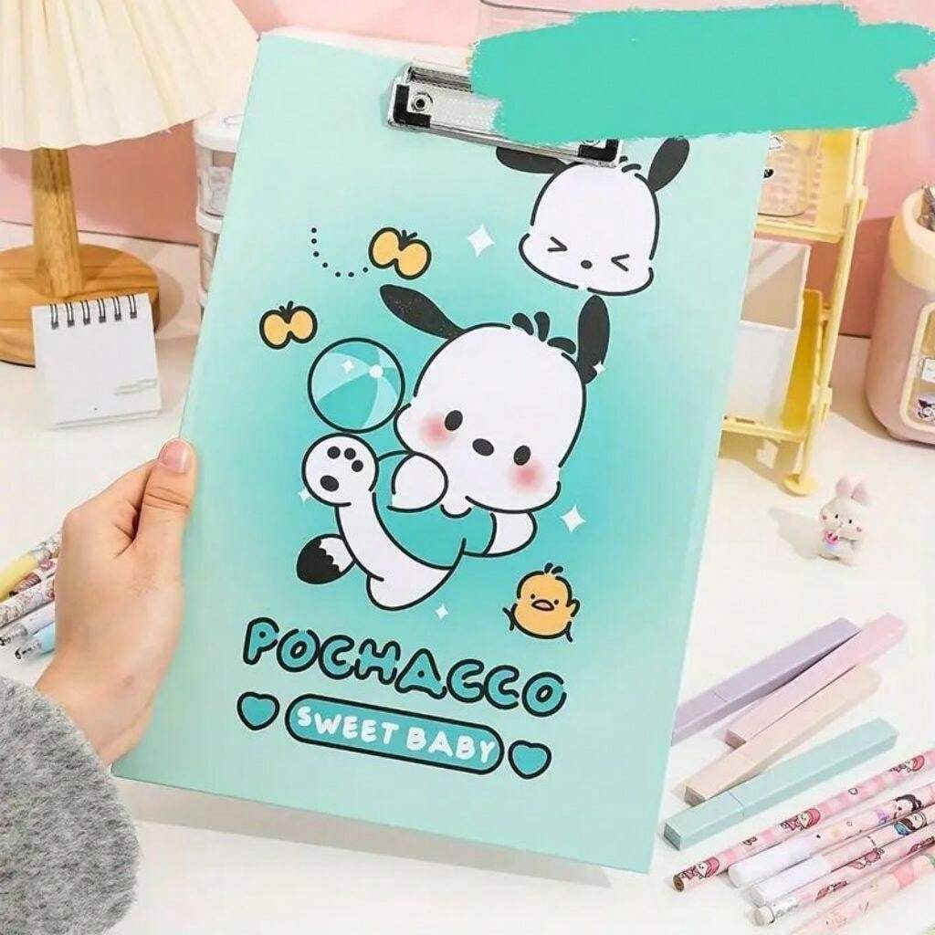 Sanrio melody hello kitty pochacco thick a4 clipboard file folder