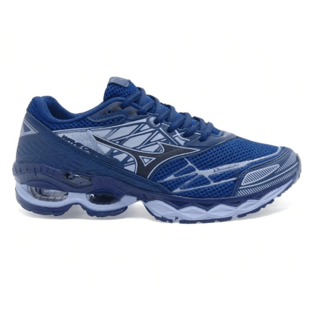 Tênis Masculino Esportivo Para Academia Wave Creation 20 Caminhada Leve e Confortável - Azul Marinho - Visão 1