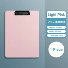 1piece A4 Clipboard For Students And Office Use,File Clipboard,A4 Paper Clipboard,File Folder,Back To School,School Supplies - A4 - View 5