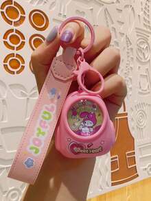 1pc Cartoon Sanrio Purin Keychain, Backpack Charm, Melody Small Gift, Cute Keychains - Multicolor - View 5