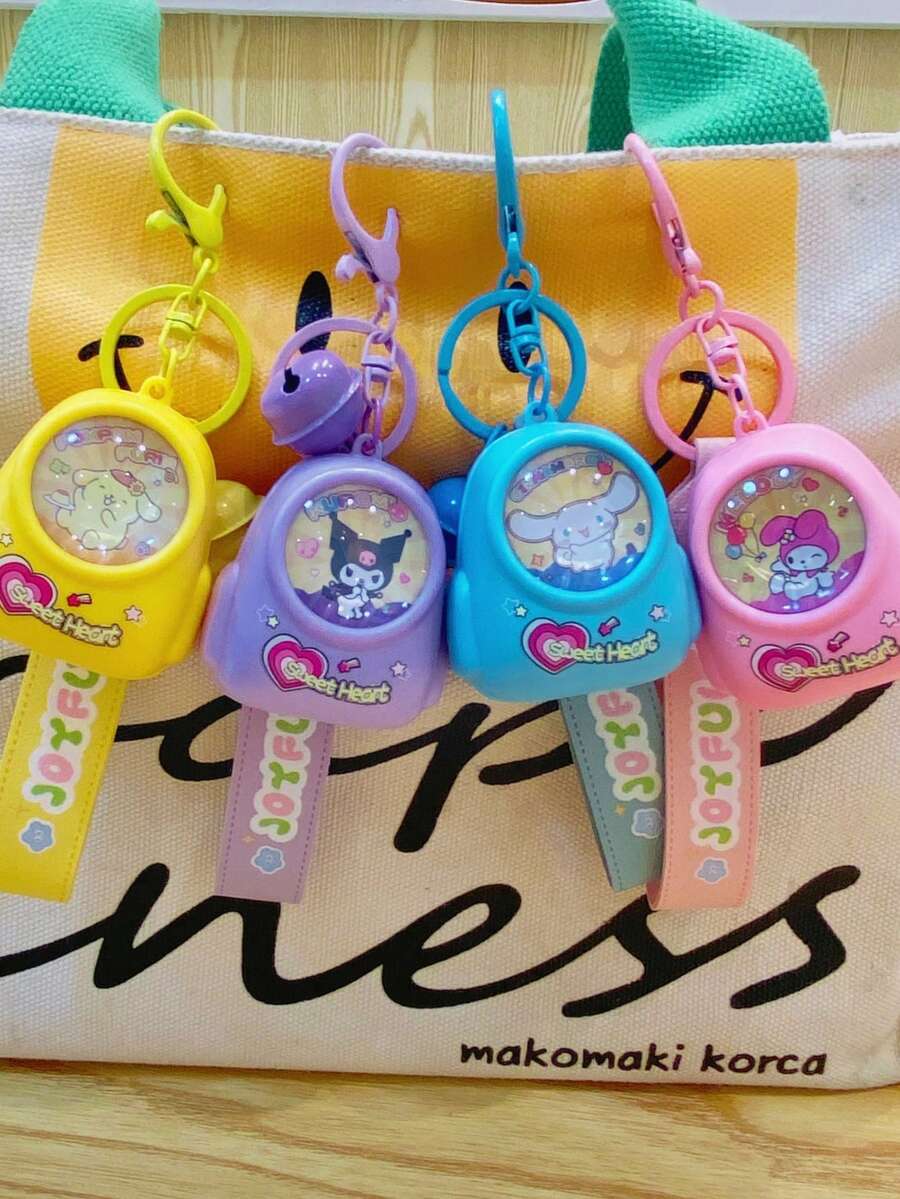 1pc Cartoon Sanrio Purin Keychain, Backpack Charm, Melody Small Gift, Cute Keychains - Multicolor - View 1