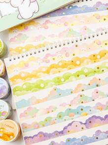 1roll Cloud Pattern Washi Tape Back To School