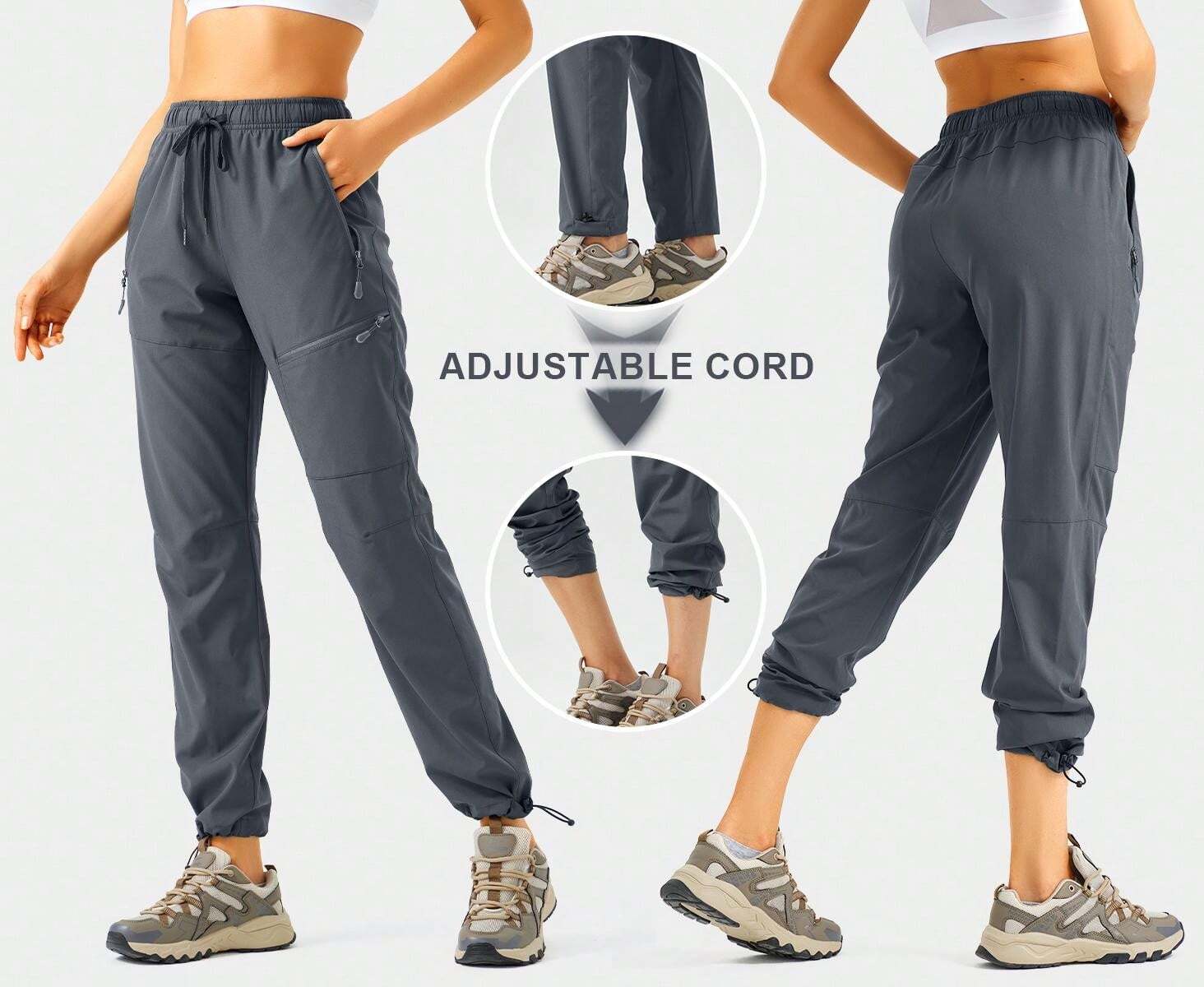 Pantalon Taille élastiquée Personne Agee Femme ZUTY Pantalon de randonnée pour femmes, séchage rapide, léger