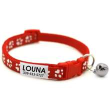个性化反光猫项圈，带铃铛，宠物小猫项圈，带猫爪印和宠物吊坠，可定制刻字宠物名字猫咪身份牌吊坠 - 送给您爱宠的完美礼物！装饰性强，可刻字，不锈钢材质，时尚简约，可爱俏皮，色彩缤纷，独一无二，可定制圣诞装饰，珍藏品，个性化小号猫牌，个性化猫项圈，适合圣诞节、乔迁之喜、秋冬季节，装饰性强，可刻字，时尚俏皮，可定制，独一无二，可定制，个性化宠物，定制宠物项圈、牵引绳和胸背带，本地潮流，宠物用品，2025万圣节配饰，个性化猫狗幼犬宠物身份牌吊坠 - 彩色 - 查看 21