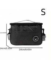 1pc Insulated Lunch Bag, Portable Large Capacity Waterproof Leakproof Reusable Lunch Tote Bag, For Travel Work SchoolPicnic BagSchool Lunch BoxLunch Box BagMultifunctionalPicnic Bag Back To School School Supplies School Bag School Essentials College EssentialsWomanFor Women Ladies