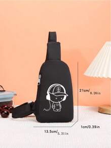 1 pieza Tierno estuche para auriculares con cremallera para niños y niñas, adecuado para uso diario