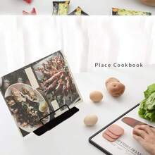 1 Metal Desktop Bookshelf - Christmas Gift - Reading Stand - Book Stand - Adjustable Recipe Stand - Portable And Sturdy Bookshelf, Suitable For Recipes, Textbooks, Tablets, Sheet Music, Birthday Gift - New Year's Gift - Gift For Children