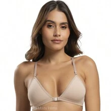 Kit With 2 Swim Bras Without Padding Bra Bra Bra - Màu hồng gỉ - Xem 2
