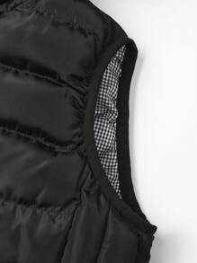 Tween Boy Winter Thermal Lined Casual Jacket & Hooded Vest Outfit, Warm And Comfortable