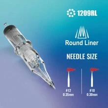 YILONG 10pcs/Pack Tattoo Needles RL RS M1 Size Professional Disposable Transparent Needles Permanent Eyebrow Lip Makeup Needles Suitable For Tattoo Machine Pen - Blue - View 15