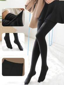 1 st 2800D dikke fluwelen warme panty's voor dames, ondoorzichtige kousen voor dagelijks gebruik, herfst en winter