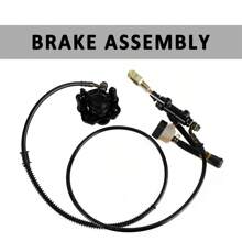 Areyourshop Go Kart Golf Cart ATV Rear Hydraulic Brake Assembly Caliper Master Cylinder Kit
